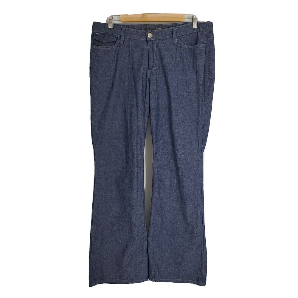 Joes Jeans Womens Chambray Blue Trouser Jeans Boot Flare Size 30x33